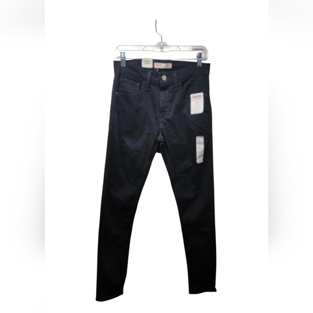 Signature by Levi Strauss Men's Skinny Jeans - Black